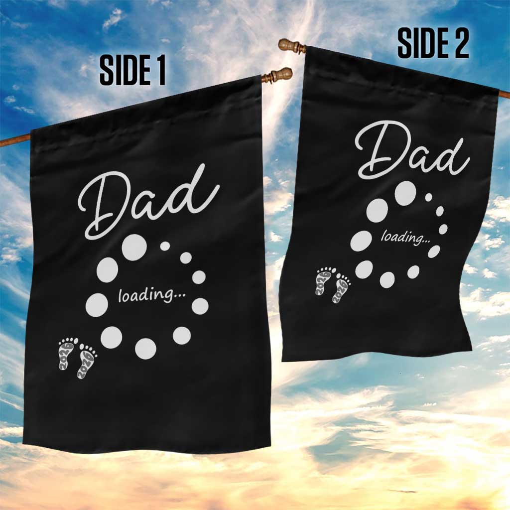 Dad Loading 2026 Garden Flag Future Dad Announcement TS12 Print Your Wear