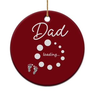 Dad Loading 2026 Ceramic Ornament Future Dad Announcement TS12 1pc Red Print Your Wear