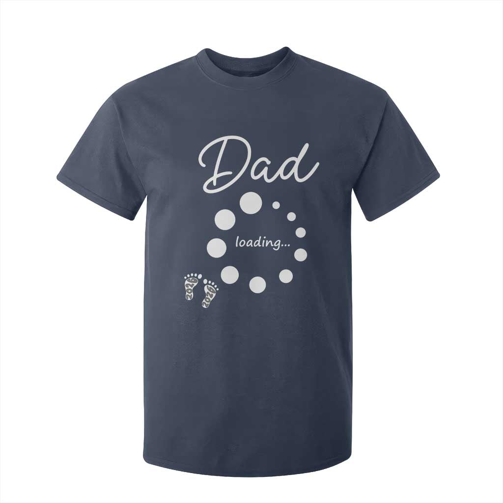 Dad Loading 2026 T Shirt For Kid Future Dad Announcement TS12 Navy Print Your Wear