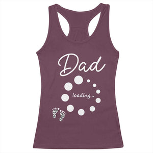 Dad Loading 2026 Racerback Tank Top Future Dad Announcement TS12 Maroon Print Your Wear