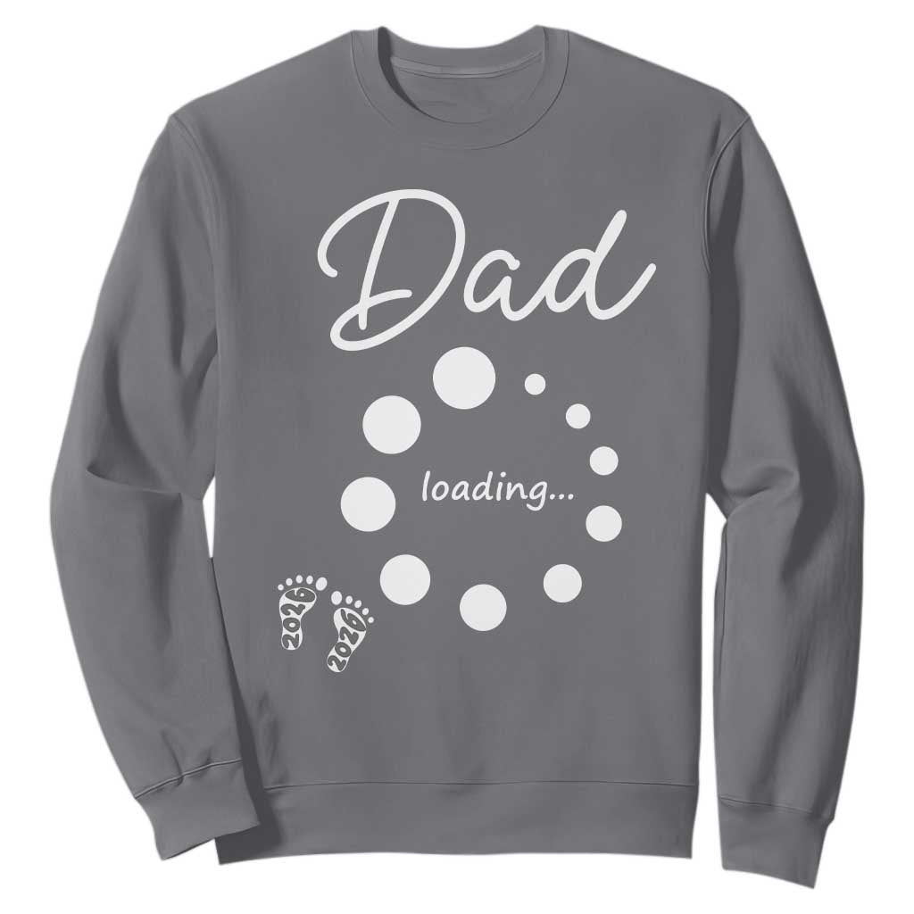 Dad Loading 2026 Sweatshirt Future Dad Announcement TS12 Charcoal Print Your Wear