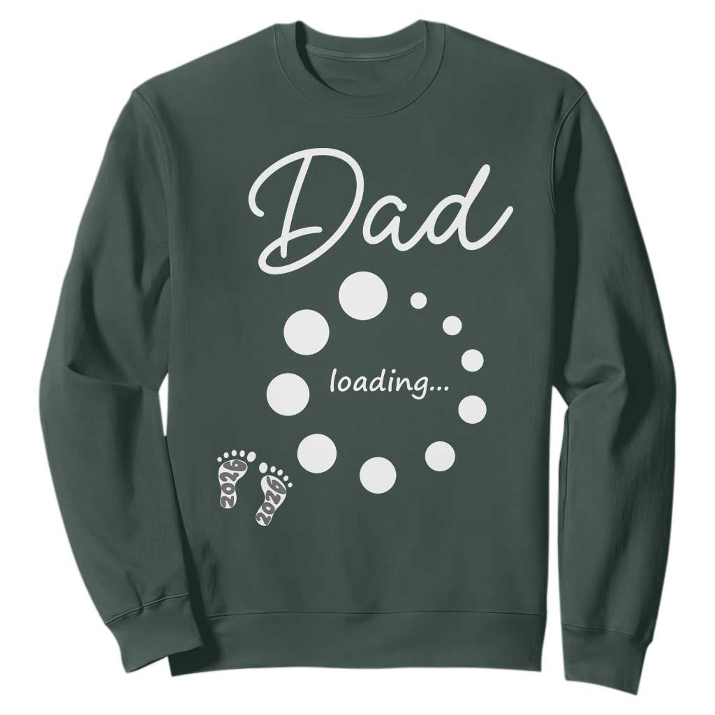 Dad Loading 2026 Sweatshirt Future Dad Announcement TS12 Dark Forest Green Print Your Wear