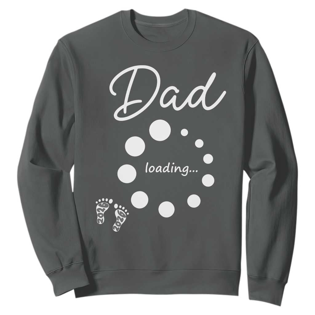 Dad Loading 2026 Sweatshirt Future Dad Announcement TS12 Dark Heather Print Your Wear
