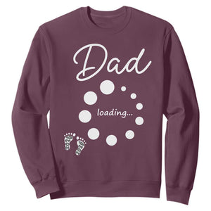 Dad Loading 2026 Sweatshirt Future Dad Announcement TS12 Maroon Print Your Wear