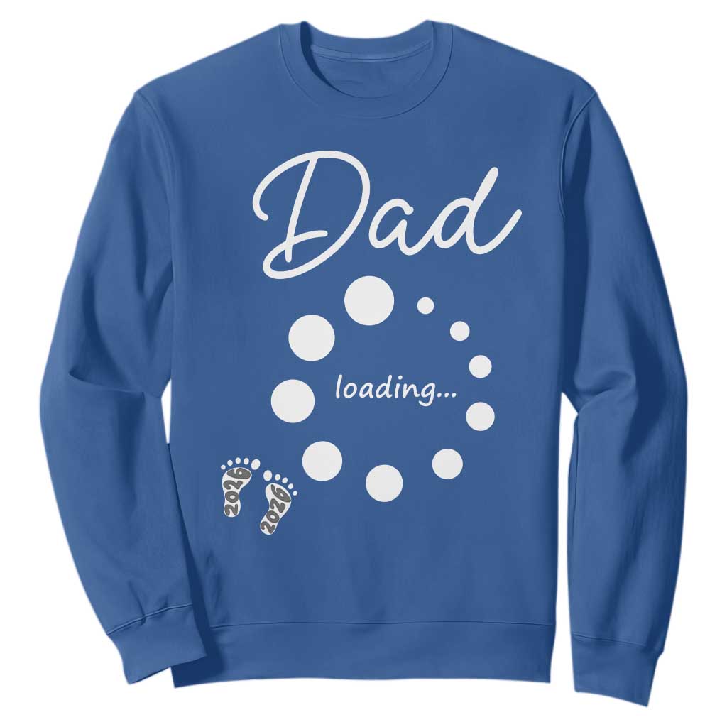 Dad Loading 2026 Sweatshirt Future Dad Announcement TS12 Royal Blue Print Your Wear