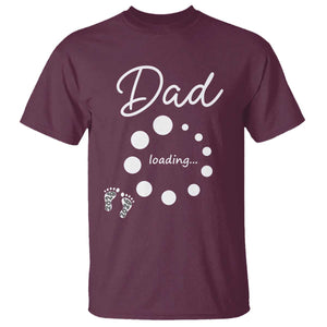Dad Loading 2026 T Shirt Future Dad Announcement TS12 Maroon Print Your Wear