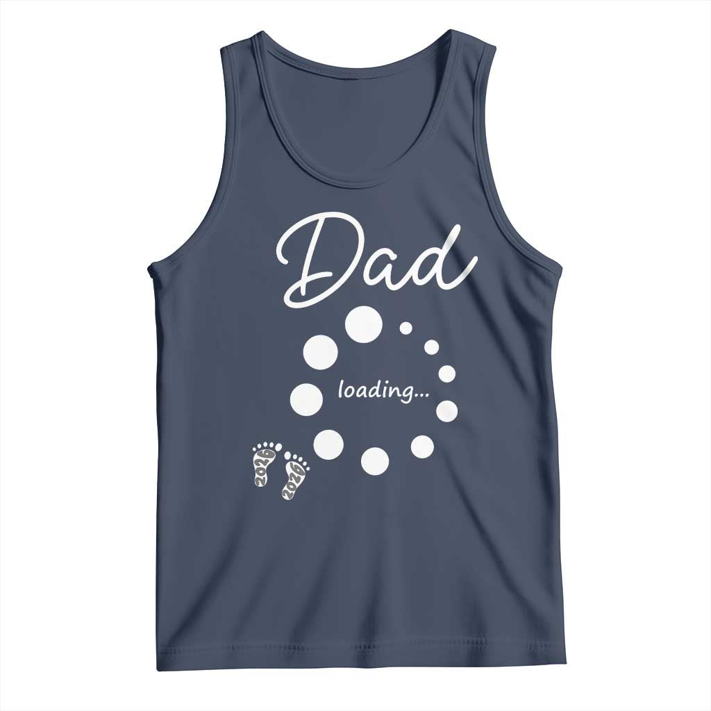 Dad Loading 2026 Tank Top Future Dad Announcement TS12 Navy Print Your Wear