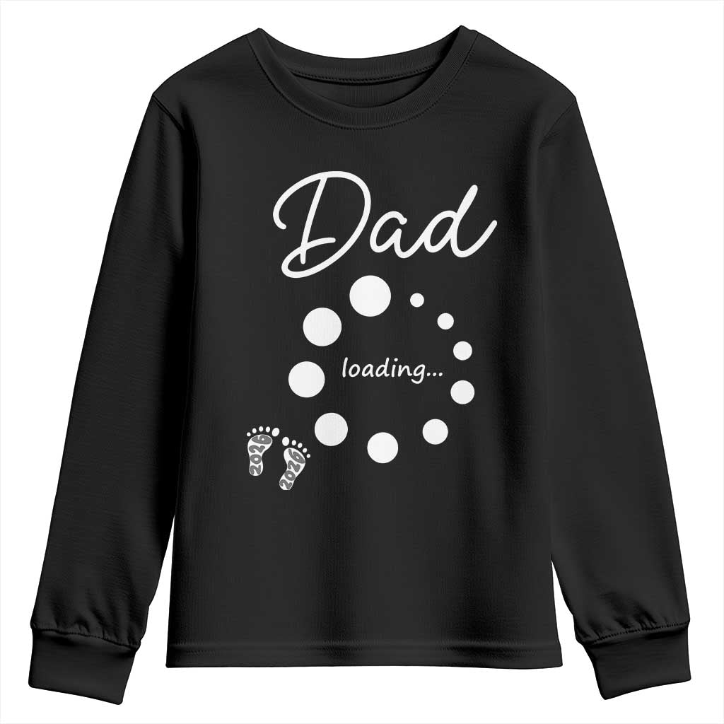 Dad Loading 2026 Youth Sweatshirt Future Dad Announcement TS12 Black Print Your Wear