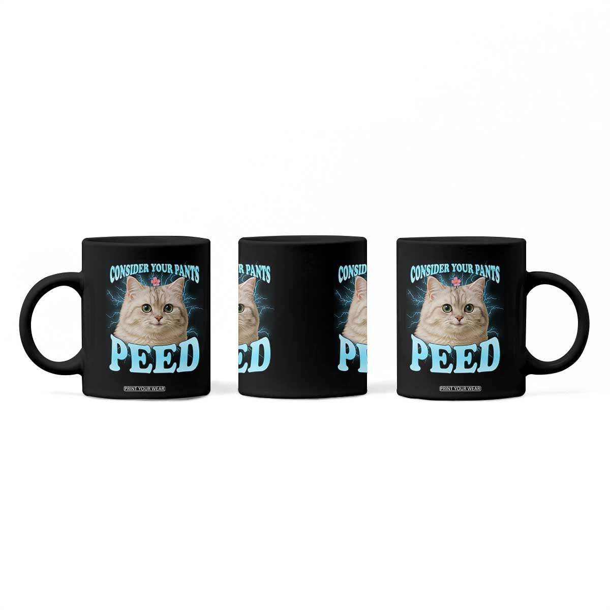 Funny Cat Coffee Mug Consider Your Pants Peed Meme Saying TS12 Print Your Wear