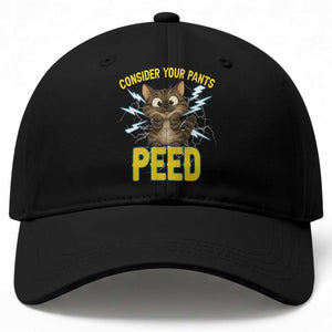 Funny Cat Lover Baseball Cap Consider Your Pants Peed Quote TS12 Print Your Wear