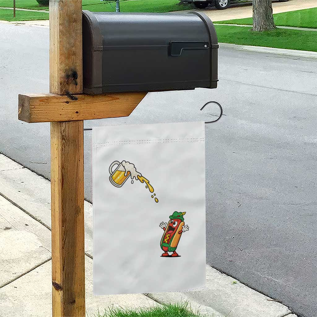 Funny Sausage Waiting For Beer Garden Flag Oktoberfest Gift TS12 Print Your Wear