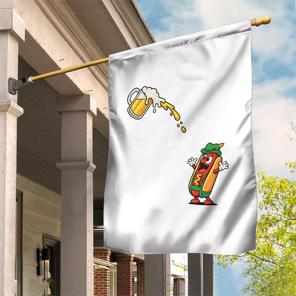 Funny Sausage Waiting For Beer Garden Flag Oktoberfest Gift TS12 Print Your Wear