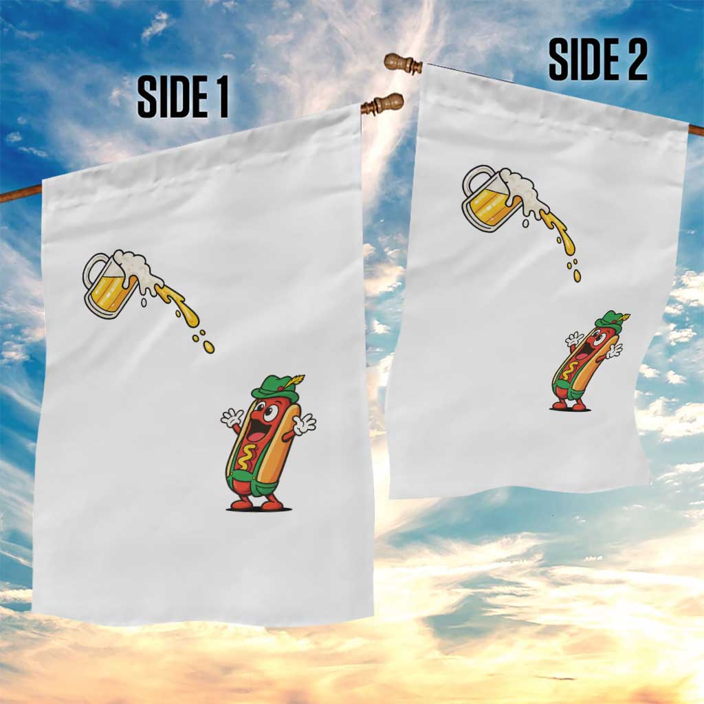 Funny Sausage Waiting For Beer Garden Flag Oktoberfest Gift TS12 Print Your Wear