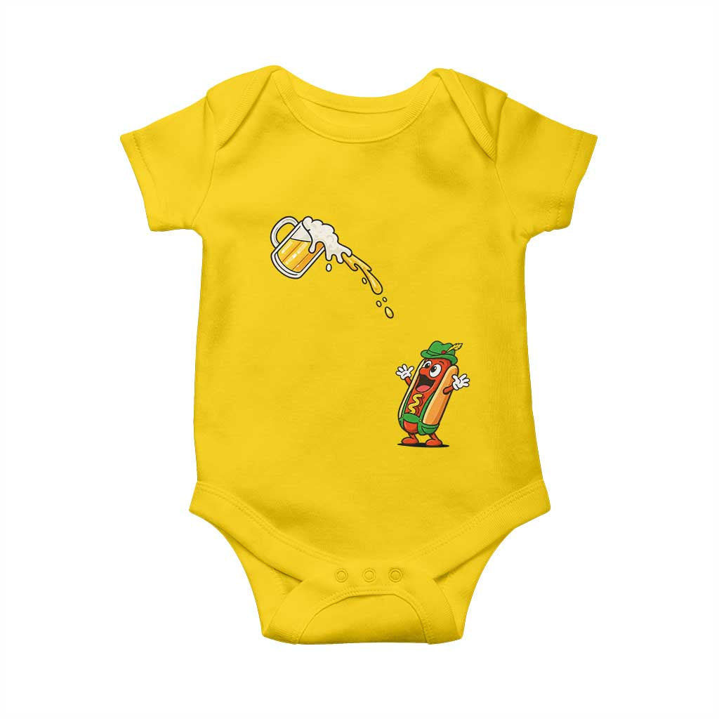 Funny Sausage Waiting For Beer Baby Onesie Oktoberfest Gift TS12 Daisy Print Your Wear