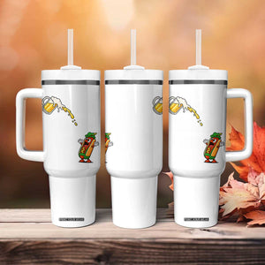 Funny Sausage Waiting For Beer Tumbler With Handle Oktoberfest Gift TS12 Print Your Wear