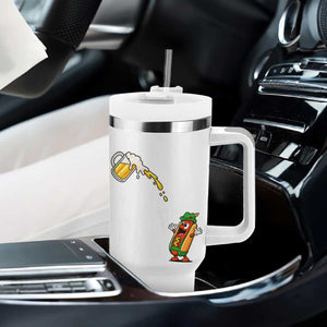 Funny Sausage Waiting For Beer Tumbler With Handle Oktoberfest Gift TS12 Print Your Wear