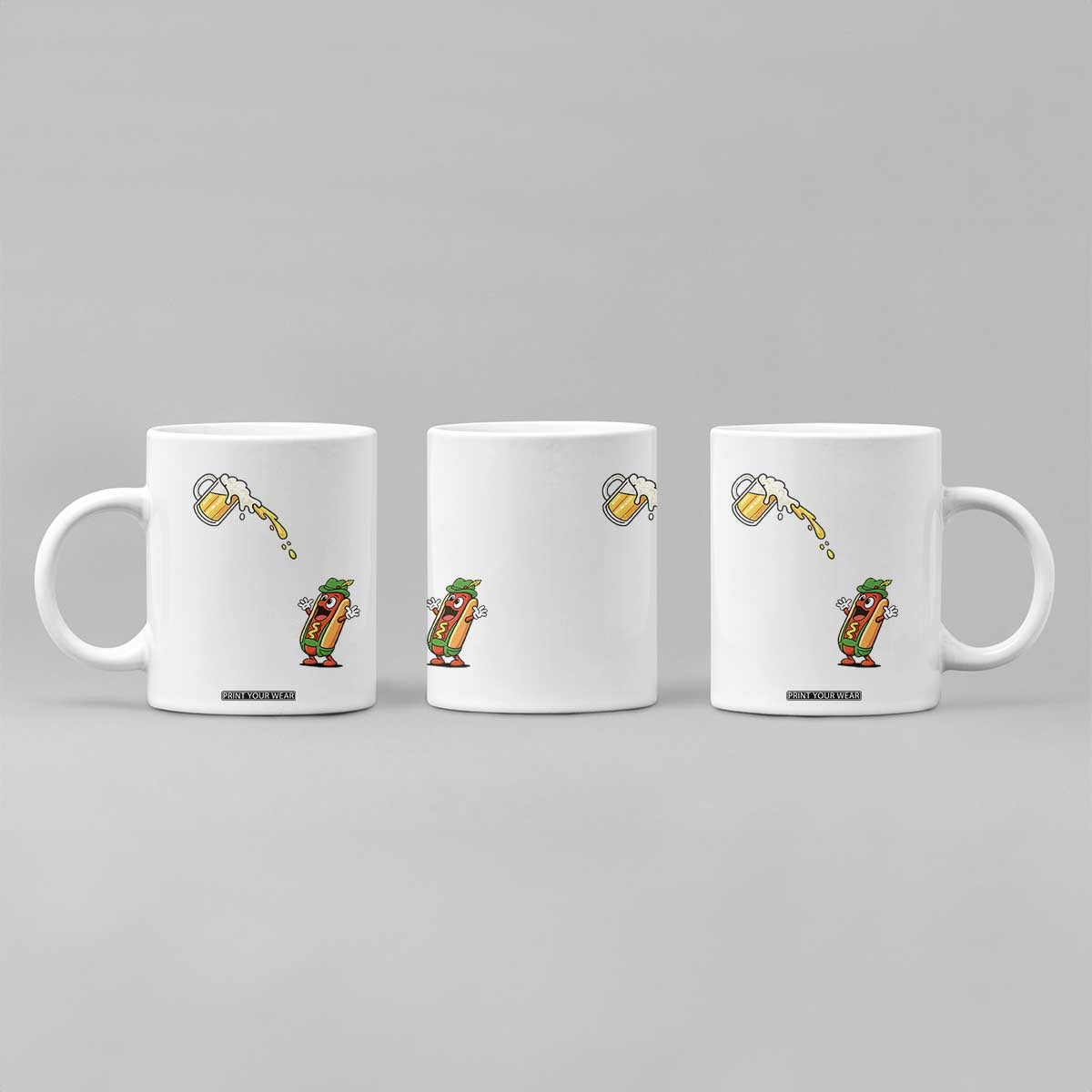 Funny Sausage Waiting For Beer Coffee Mug Oktoberfest Gift TS12 Print Your Wear