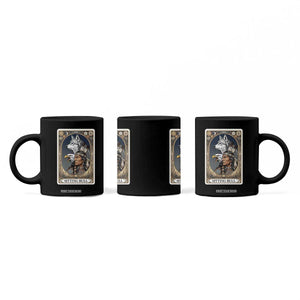 Sitting Bull Native American Chief Coffee Mug Vintage Tarot Card Illustration TS12 Print Your Wear