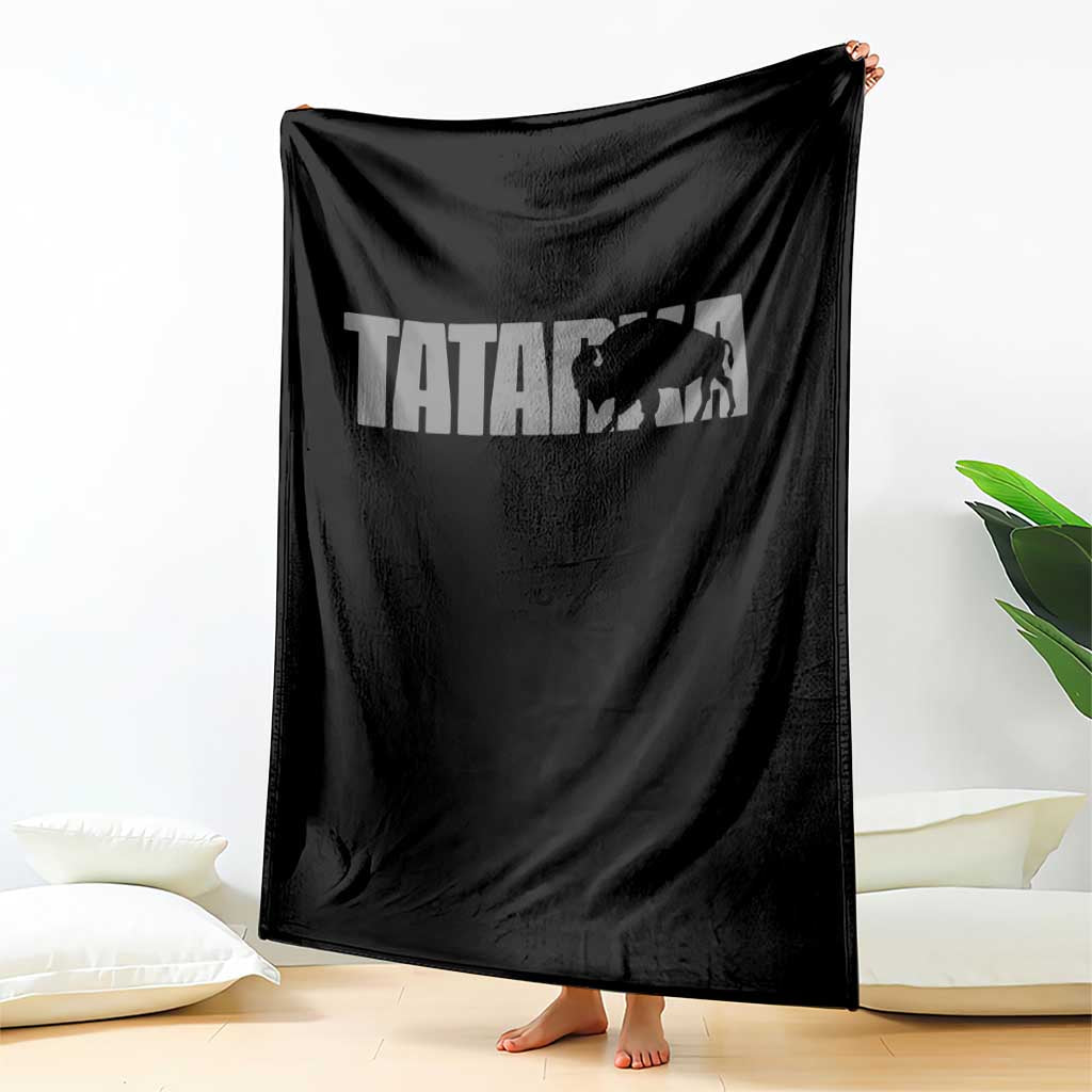 Vintage Tatanka Bison Throw Blanket Native American Buffalo Graphic TS12 Print Your Wear