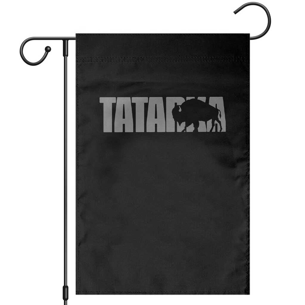 Vintage Tatanka Bison Garden Flag Native American Buffalo Graphic TS12 Black Print Your Wear