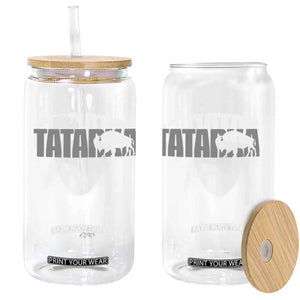 Vintage Tatanka Bison Glass Can Native American Buffalo Graphic TS12 Print Your Wear