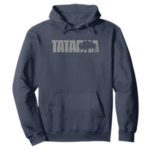Vintage Tatanka Bison Hoodie Native American Buffalo Graphic TS12 Navy Print Your Wear