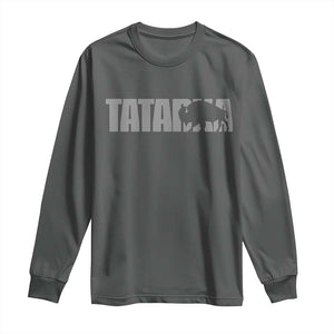 Vintage Tatanka Bison Long Sleeve Shirt Native American Buffalo Graphic TS12 Dark Heather Print Your Wear