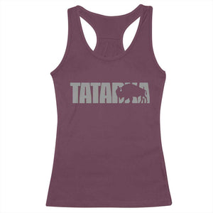 Vintage Tatanka Bison Racerback Tank Top Native American Buffalo Graphic TS12 Maroon Print Your Wear