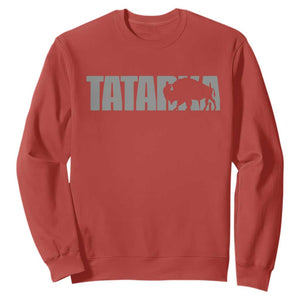 Vintage Tatanka Bison Sweatshirt Native American Buffalo Graphic TS12 Red Print Your Wear