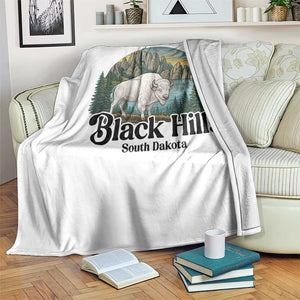 Black Hills South Dakota White Buffalo Throw Blanket State Pride Gift TS12 Print Your Wear