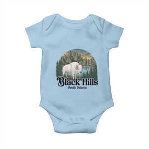 Black Hills South Dakota White Buffalo Baby Onesie State Pride Gift TS12 Light Blue Print Your Wear