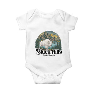 Black Hills South Dakota White Buffalo Baby Onesie State Pride Gift TS12 White Print Your Wear