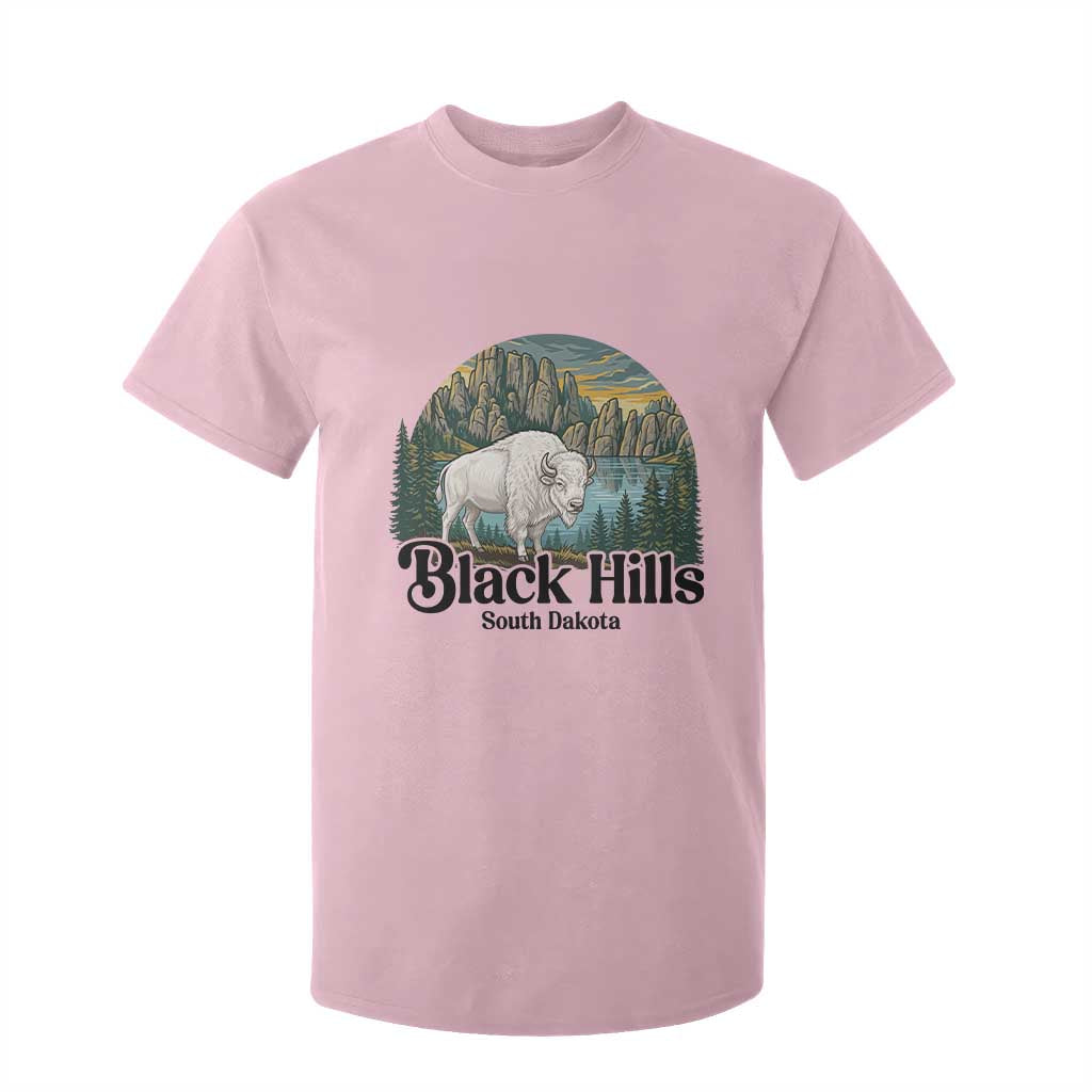 Black Hills South Dakota White Buffalo T Shirt For Kid State Pride Gift TS12 Light Pink Print Your Wear