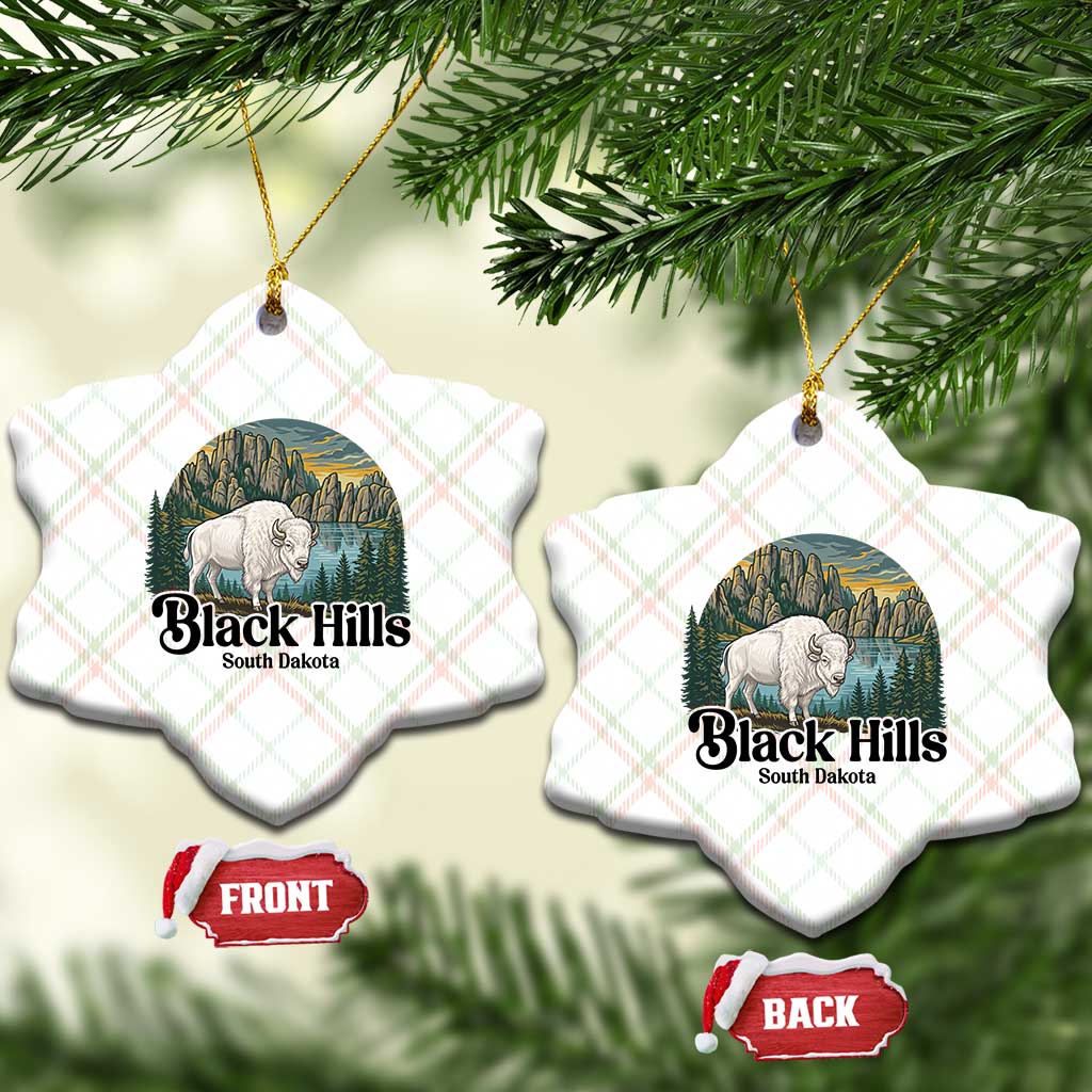 Black Hills South Dakota White Buffalo Ceramic Ornament State Pride Gift TS12 Print Your Wear