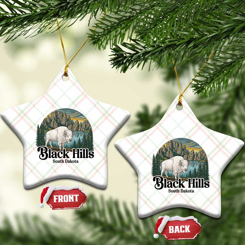 Black Hills South Dakota White Buffalo Ceramic Ornament State Pride Gift TS12 Print Your Wear