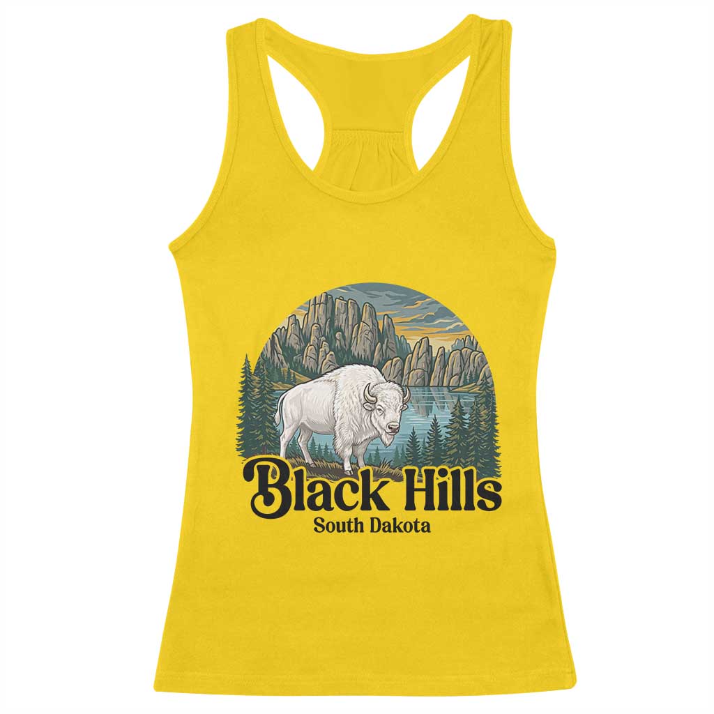 Black Hills South Dakota White Buffalo Racerback Tank Top State Pride Gift TS12 Daisy Print Your Wear