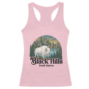 Black Hills South Dakota White Buffalo Racerback Tank Top State Pride Gift TS12 Light Pink Print Your Wear