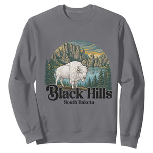 Black Hills South Dakota White Buffalo Sweatshirt State Pride Gift TS12 Charcoal Print Your Wear