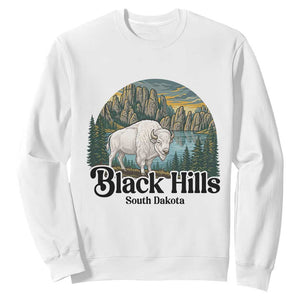 Black Hills South Dakota White Buffalo Sweatshirt State Pride Gift TS12 White Print Your Wear