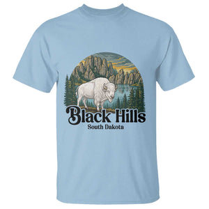 Black Hills South Dakota White Buffalo T Shirt State Pride Gift TS12 Light Blue Print Your Wear