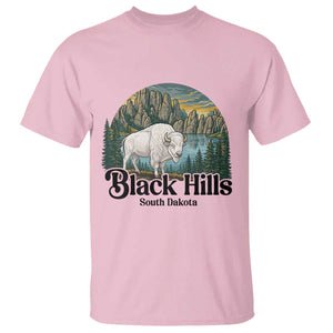 Black Hills South Dakota White Buffalo T Shirt State Pride Gift TS12 Light Pink Print Your Wear