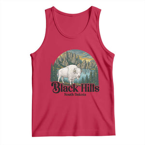 Black Hills South Dakota White Buffalo Tank Top State Pride Gift TS12 Red Print Your Wear