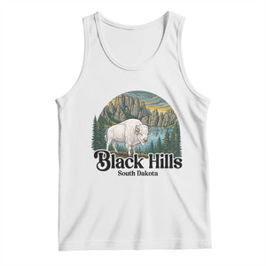 Black Hills South Dakota White Buffalo Tank Top State Pride Gift TS12 White Print Your Wear