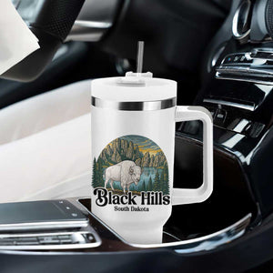 Black Hills South Dakota White Buffalo Tumbler With Handle State Pride Gift TS12 Print Your Wear