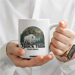Black Hills South Dakota White Buffalo Coffee Mug State Pride Gift TS12 Print Your Wear
