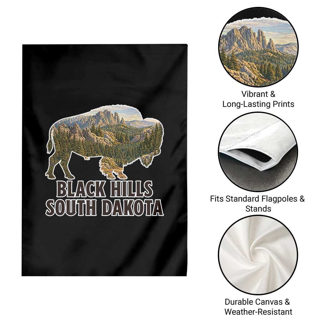 Black Hills South Dakota Bison Garden Flag State Pride Gift TS12 Print Your Wear