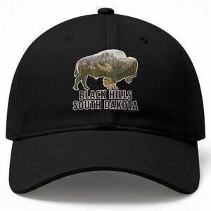Black Hills South Dakota Bison Baseball Cap State Pride Gift TS12 Print Your Wear