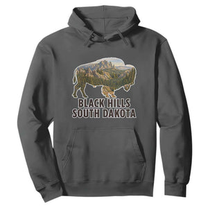 Black Hills South Dakota Bison Hoodie State Pride Gift TS12 Dark Heather Print Your Wear