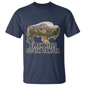 Black Hills South Dakota Bison T Shirt State Pride Gift TS12 Navy Print Your Wear