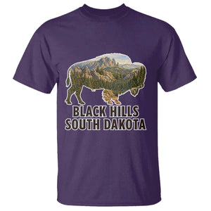 Black Hills South Dakota Bison T Shirt State Pride Gift TS12 Purple Print Your Wear